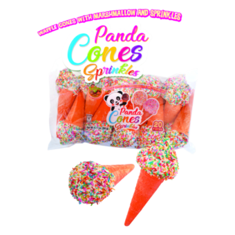 Panda cones sprinkle